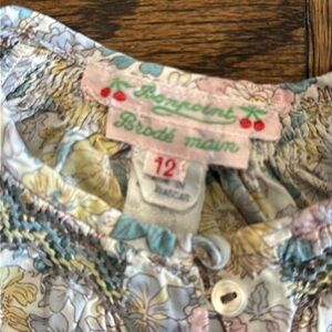 Bonpoint blouse. Size 12 months. Floral.